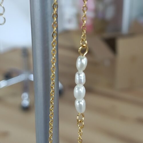 Angela's Pearl Necklace 24k Gold