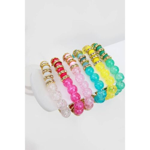 Shiny Bead Stretch Bracelet