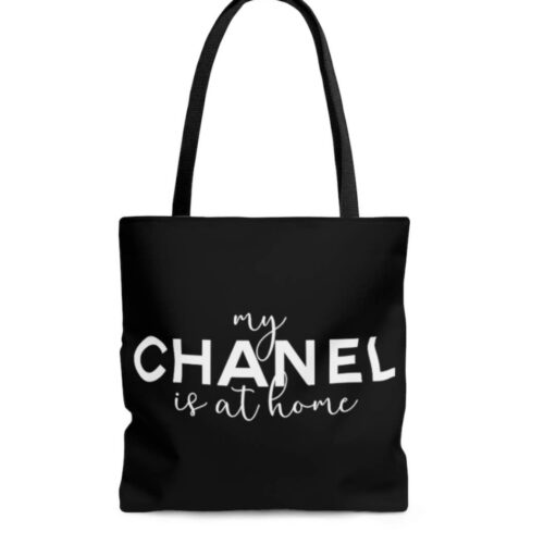 Black My Chanel is at home East Tote