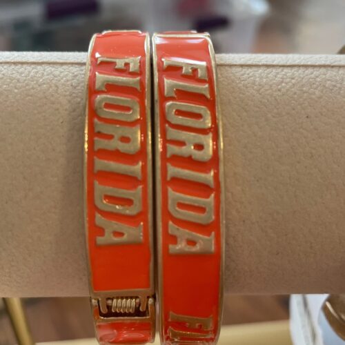 Florida Gators Enamel Hinge Bangle in Orange
