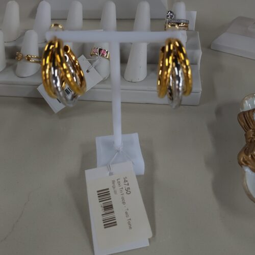 Alexis Tri Hoop - Two Tone