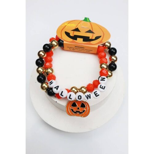 Halloween Theme Stretch Bracelet Set