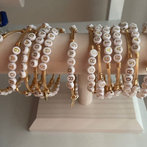 Gator Bead Bangle Bracelets