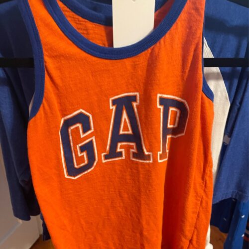 Gap Orange & Blue Tank Top