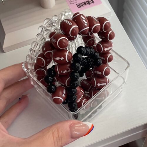 Football Stretch Bracelet (black)