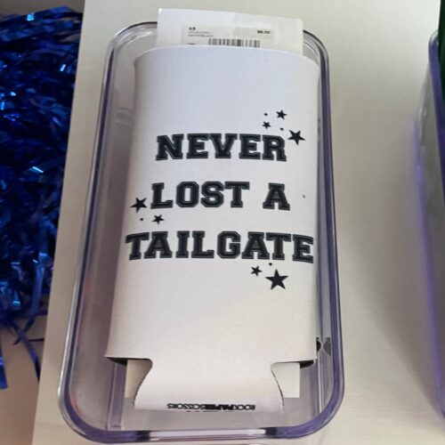 Never Lost A Tailgate Skinny Koozie