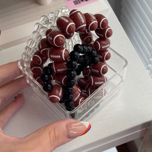 Football Stretch Bracelet (clear)