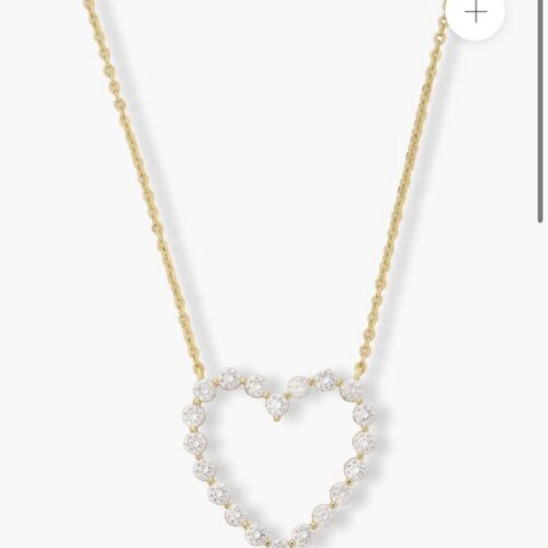 She's an Icon Heart Necklace- Gold