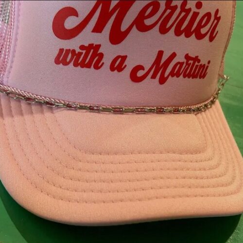 Small 📎 Paper Clip Trucker Hat Chain- Gold