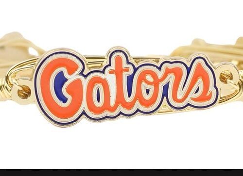 The Florida Gators Script Bangle Bracelet- Roomy Fit