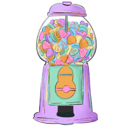 Candy Hearts Jar