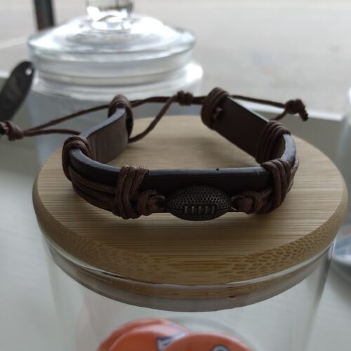 Adjustable Football Boy Bracelet