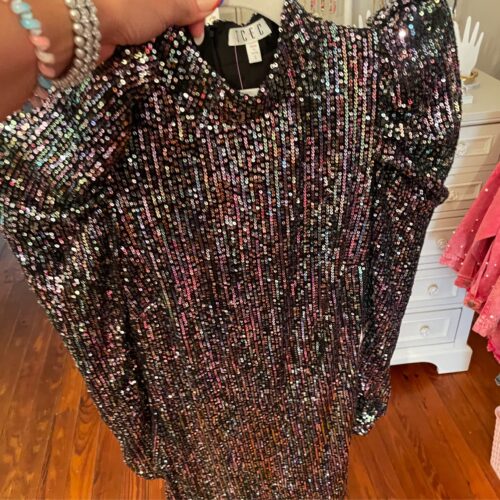 Metallic Bodycon Dress